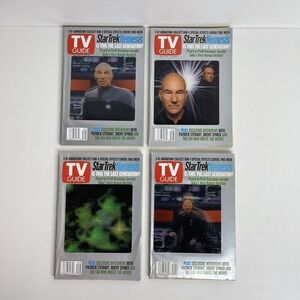 Star Trek Nemesis TV Guide 3-D Animation Lot of 4 Vintage